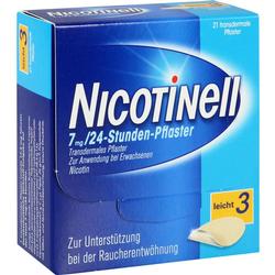 Eine Packung Nicotinell Pflaster zur Unterstützung beim Rauchen aufhören.