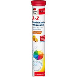 Röhre mit Multivitamin-Brausetabletten, Geschmack Orange-Maracuja.